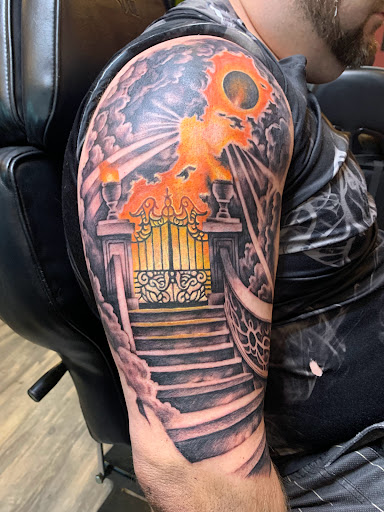 Find gym tattoo ideas for men for your next unique tattoo in Jonesboro at Gallery Of Ink Tattoo Shop