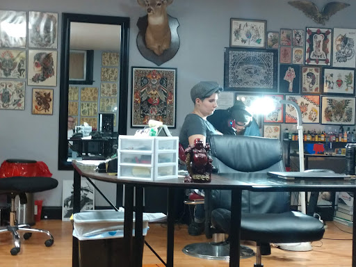 Explore leopard print tattoo ideas, creative tattoo ideas in Lancaster, available at Royal Pain Tattoo