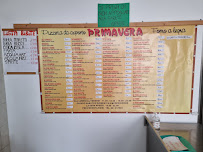 Menu / carte de Pizzeria Primavera di Luca' Salvatore à Torno