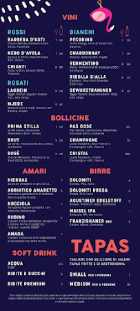 Menu du Liquors à Monza