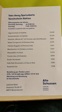 Restaurant Gaststätte Alte Schussen Kehlen à Meckenbeuren - menu / carte
