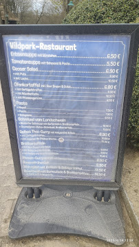Menu du Wildpark-Restaurant - The log house à Hanstedt