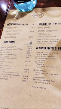 Trattoria Cosmana Castello à Castel d'Ario menu