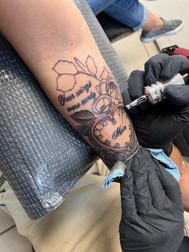 Explore flame tattoo ideas, creative tattoo ideas in Hudson, available at Inkredible Inc Tattoos