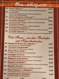 Restaurant Pizzeria Covaccino à Brilon (le menu)