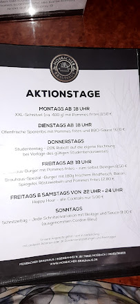 Restaurant Mosbacher Brauhaus à Mosbach - menu / carte