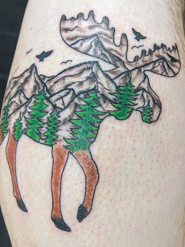 Explore men's behind the ear tattoo ideas, creative tattoo ideas in Houston, available at 3rd Generation Ink