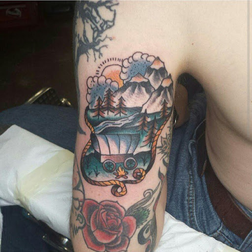 Explore deftones tattoo ideas, creative tattoo ideas in Temple, available at Lucky In Love Tattoo