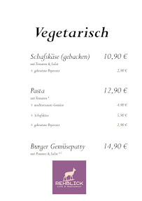 Rehblick Café und Restaurant à Rehburg-Loccum menu