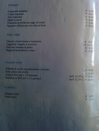 Al pescaturismo à Duino menu