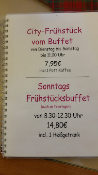 Menu / carte de Café Conditorei Escher à Annweiler