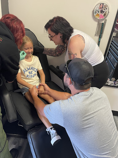 Explore queen crown tattoo ideas, creative tattoo ideas in Chesapeake, available at Im Just Saiyan Body Piercing