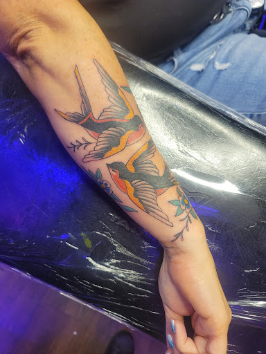 Explore death tattoos ideas, creative tattoo ideas in Chattanooga, available at The Sailors Den Tattoos and Piercing & The Scurvy Pearl Music Venue