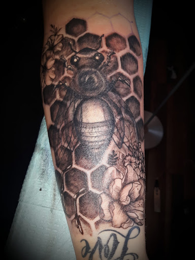Explore cross cover up tattoo ideas, creative tattoo ideas in Arcade, available at 98 South Tattoo and Piercing