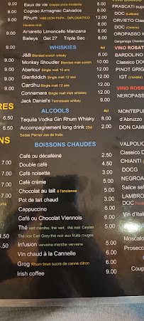 Menu / carte de Danieli Caffè à Vincennes