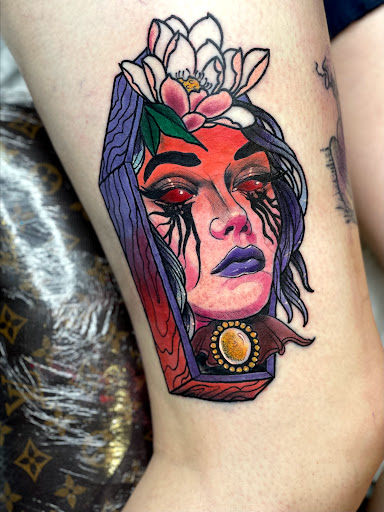 Explore stomach tattoo ideas female, creative tattoo ideas in Goose Creek, available at Red Kirin Tattoo