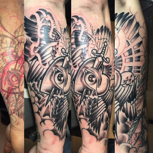 Explore daughter name tattoo ideas for dad, creative tattoo ideas in Milford, available at Golden Hammer Tattoo Studios