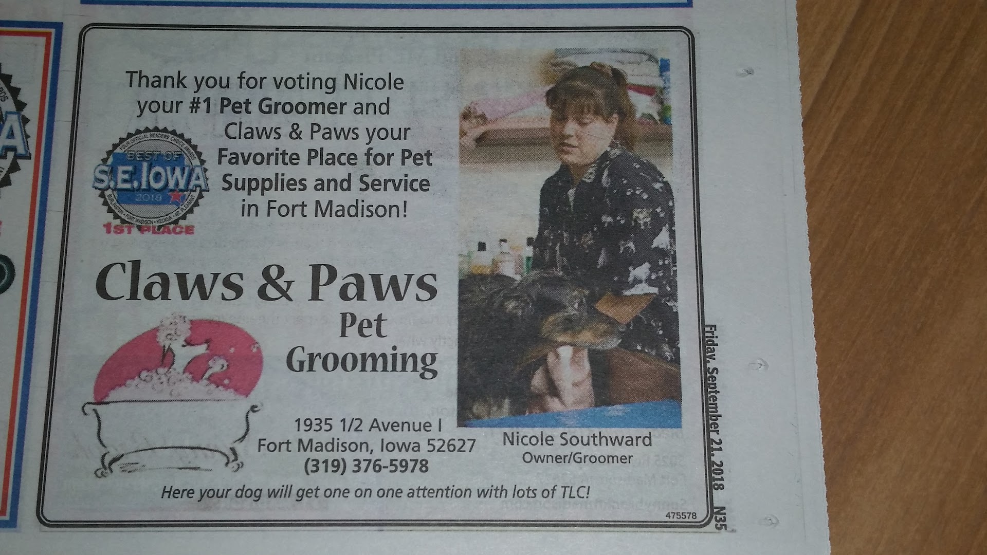 Claws & Paws Pet Grooming