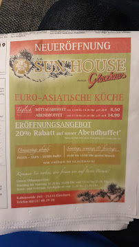 Glas House Elmshorn à Elmshorn menu