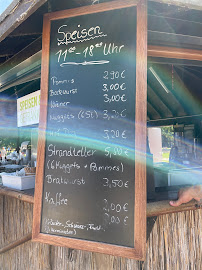 Menu du Strandbar Templin à Templin