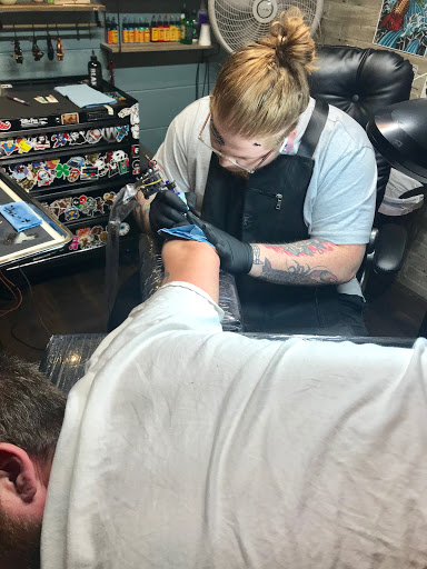 Explore tattoo fill in ideas, creative tattoo ideas in Warrior, available at The Great Wilderness Tattoo