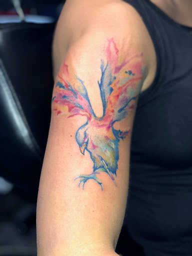 Explore tattoo on shoulder ideas, creative tattoo ideas in Saginaw, available at Tattoos By K-Rogg Tattoo Studio