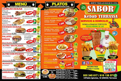 Sabor Terrassa Kebab - Carrer de Pablo Iglesias, 32, 08224 Terrassa, Barcelona, Spain