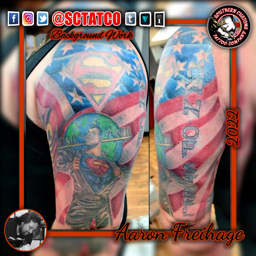 Explore lip tattoo ideas for guys, creative tattoo ideas in Fayetteville, available at Southern Customs Tattoo Company