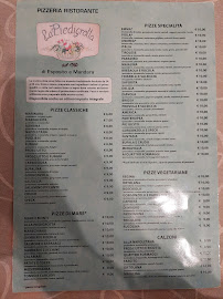 Menu / carte de La Piedigrotta à Cremona
