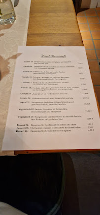 Restaurant Hotel Neuwarft à Dagebüll (la carte)