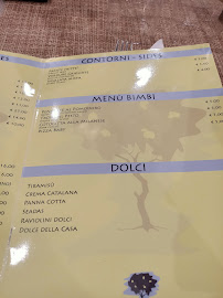 Carte du RISTORANTE VECCHIO LIMONE à Santa Teresa Gallura