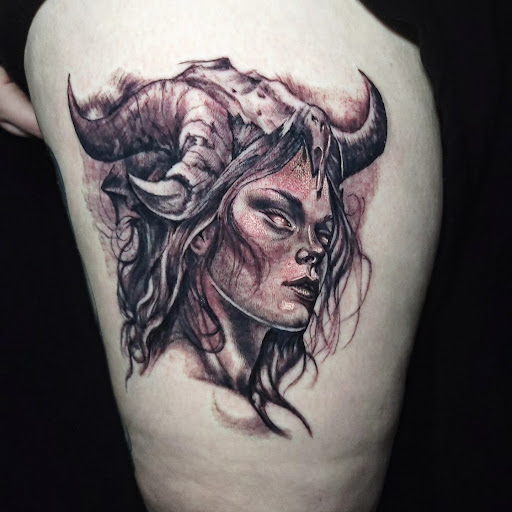 Explore armor tattoo ideas, creative tattoo ideas in Saint Paul, available at Black Coffin Tattoo