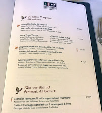 fink Restaurant & Suites à Brixen menu