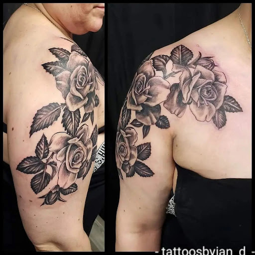 Explore cute female tattoo ideas, creative tattoo ideas in Utica, available at Watchtower Tattoo Company