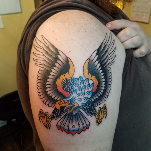 Explore badass sleeve tattoo ideas, creative tattoo ideas in Charlotte, available at Black Cloud Tattoo & Piercing