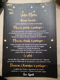 Le Cèdre à Nice menu