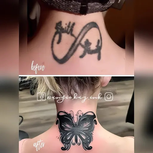 Explore bomb tattoo ideas, creative tattoo ideas in Casper, available at Luna & Lotus Amethyst Ink Angie Kay