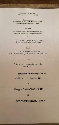 Restaurant l'Hippi'curien à Toulouse (la carte)