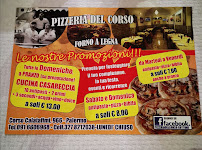 Pizzeria Del Corso Cottone à Palermo carte