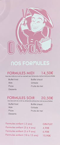 Menu / carte de O Wok à Mareuil-lès-Meaux