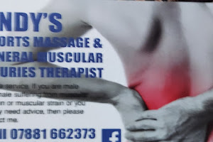 Andy's sports massage and general muscular injuries therapist