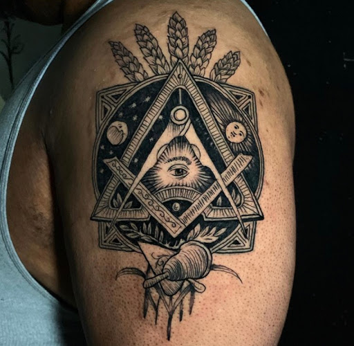 Explore word tattoo ideas for men, creative tattoo ideas in Baltimore, available at Rippd Canvas Tattoo Shop Artists Social Club