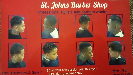 Barber Shop «St. Johns Barber Shop», reviews and photos, 22815 Pacific Hwy S, Des Moines, WA 98198, USA