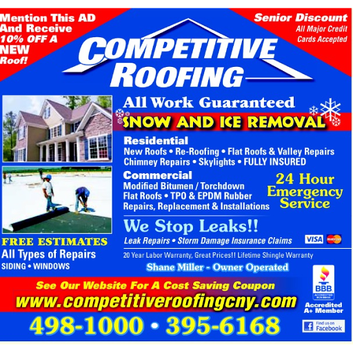 Competitive Roofing in Syracuse, New York