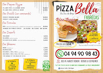 Menu / carte de Pizza Bella Fabregas à La Seyne-sur-Mer