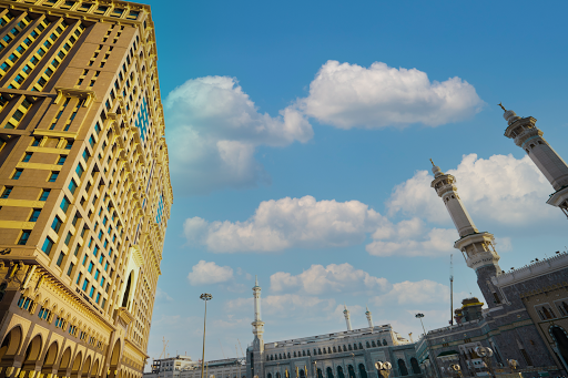 Typical flower shops in Mecca