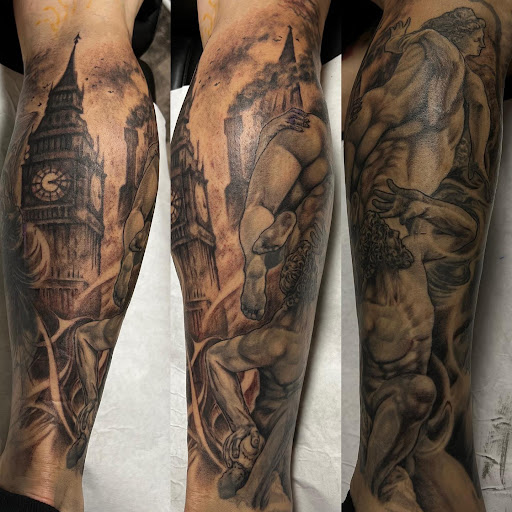 Explore stickman tattoo ideas, creative tattoo ideas in Clarksville, available at Tattoo Technique Studio