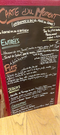 Carte du TANDEM Restaurant/Bistrot à Vin/Cave à Manger à Saint-Malo