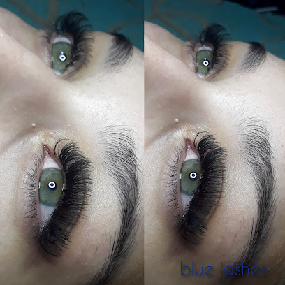 blue lashes