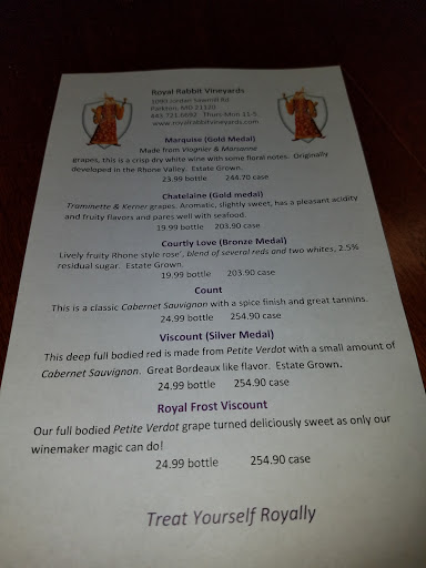 Winery «Royal Rabbit Vineyards», reviews and photos, 1090 Jordan Sawmill Rd, Parkton, MD 21120, USA